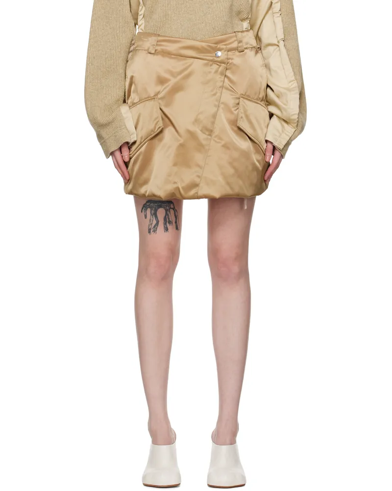 J.W.Anderson Beige Padded Miniskirt 132