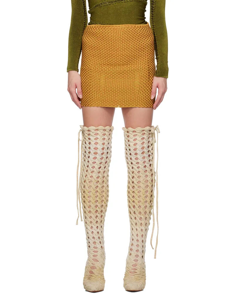 Isa Boulder SSENSE Exclusive Orange Miniskirt Tangerine