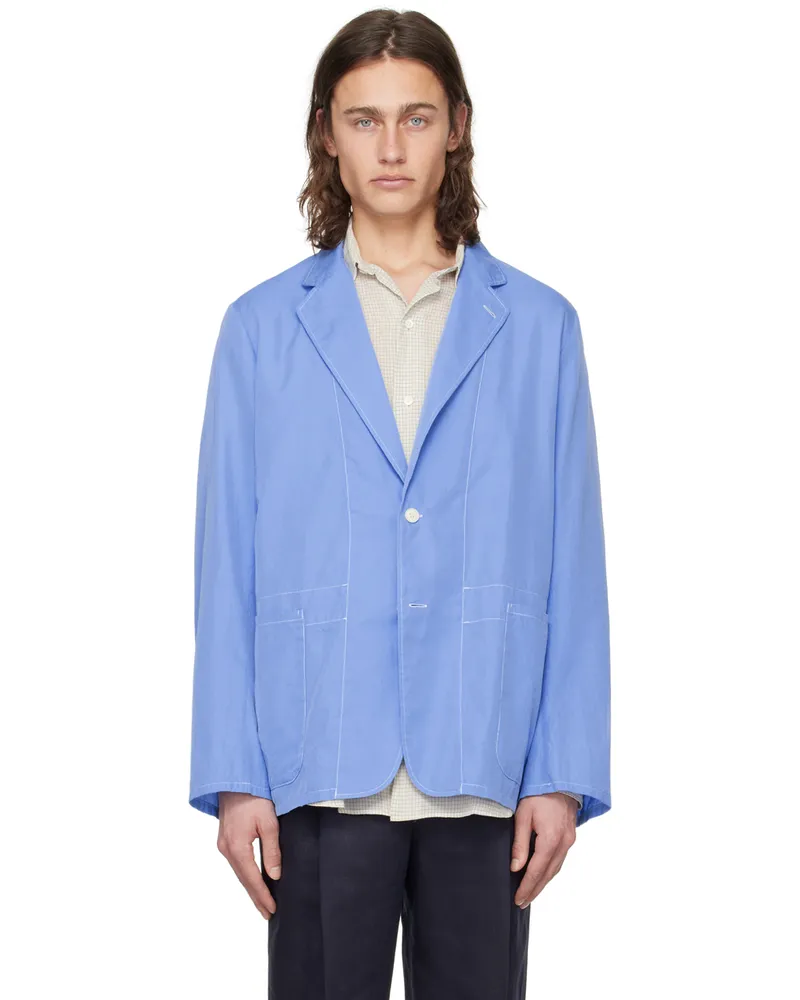 Kaptain Sunshine Blue Take Easy Blazer Blue