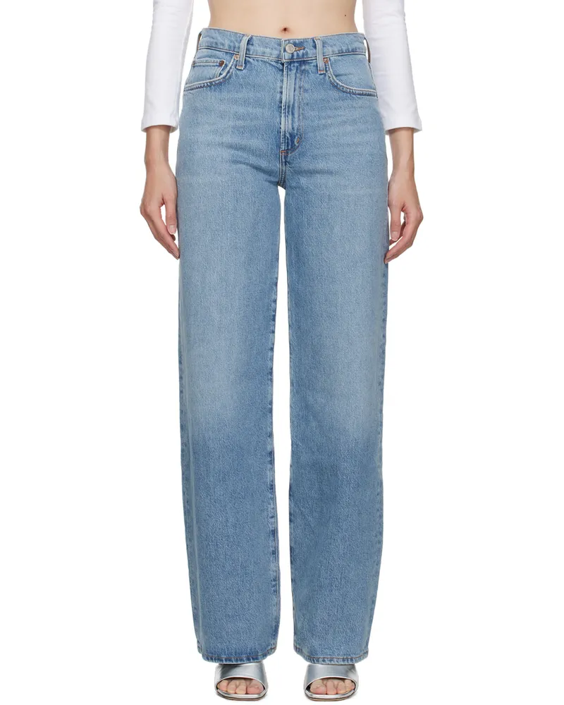 AGOLDE Blue Harper Jeans Flash