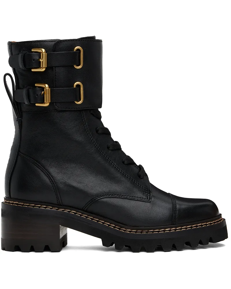 See by Chloé Black Mallory Boots 999-black