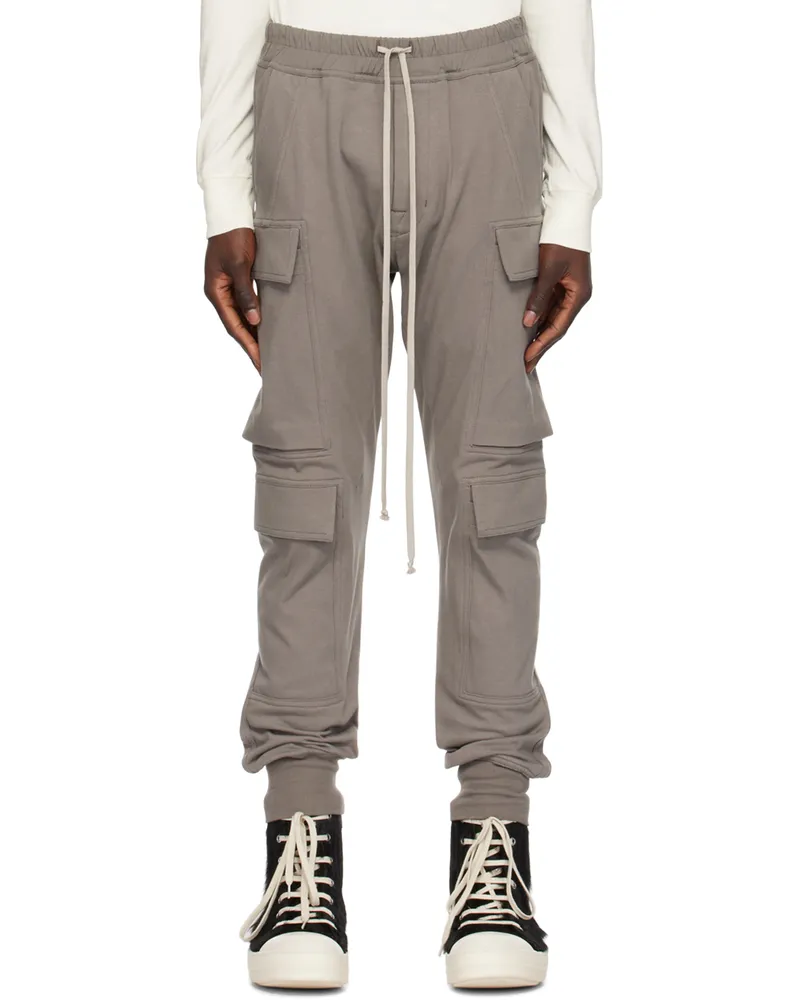 Rick Owens Gray Mastodon Mega Cargo Pants 34
