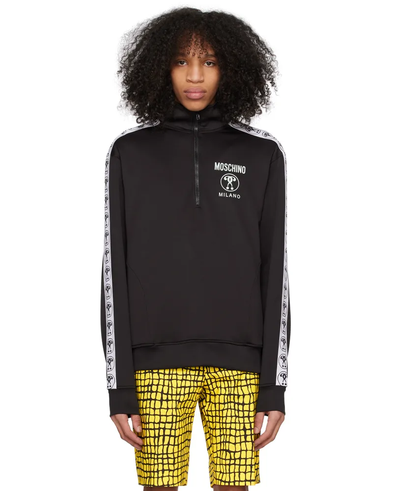 Moschino Black Bonded Sweatshirt A1555