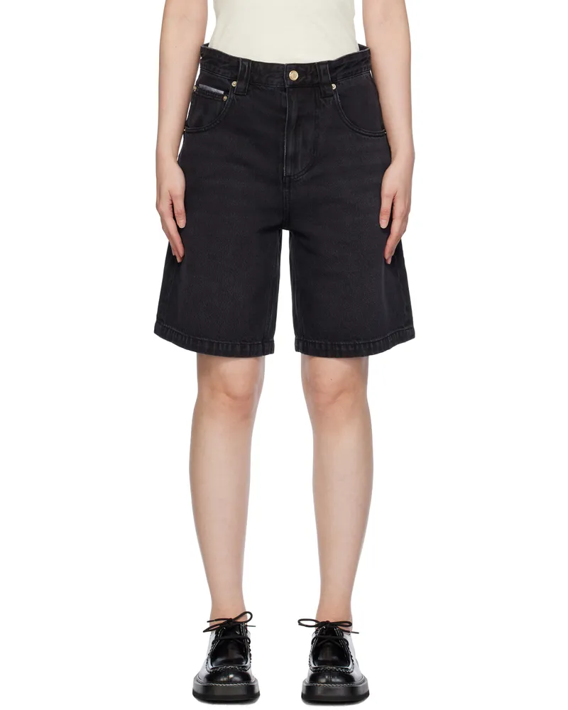 Eytys SSENSE Exclusive Black Keanu Denim Shorts Black