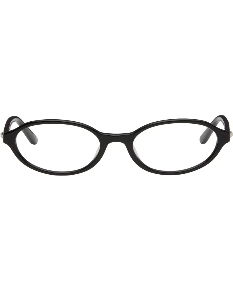 Bonnie Clyde Black Oval Baby Glasses Black