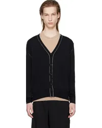 Maison Margiela Black Inverted Seams Cardigan Black