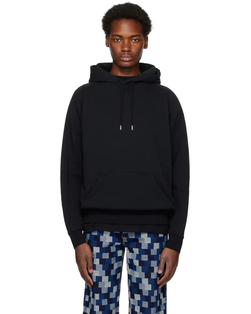 Pop Trading Company Black Printed Hoodie Black