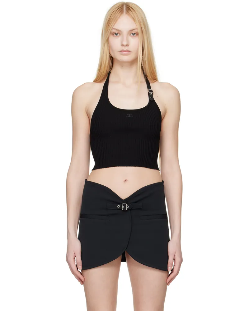 Courrèges Black Holistic Buckle Tank Top 9999