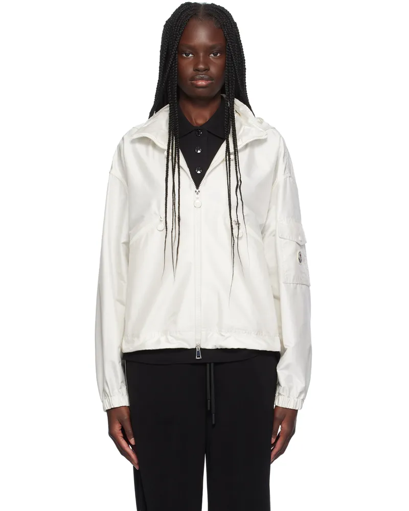 Moncler White Hemar Jacket 34