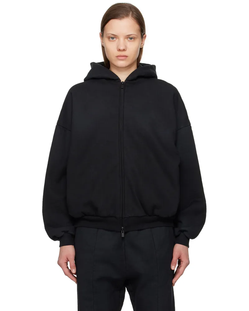 Fear of God Black Full Zip Hoodie Black