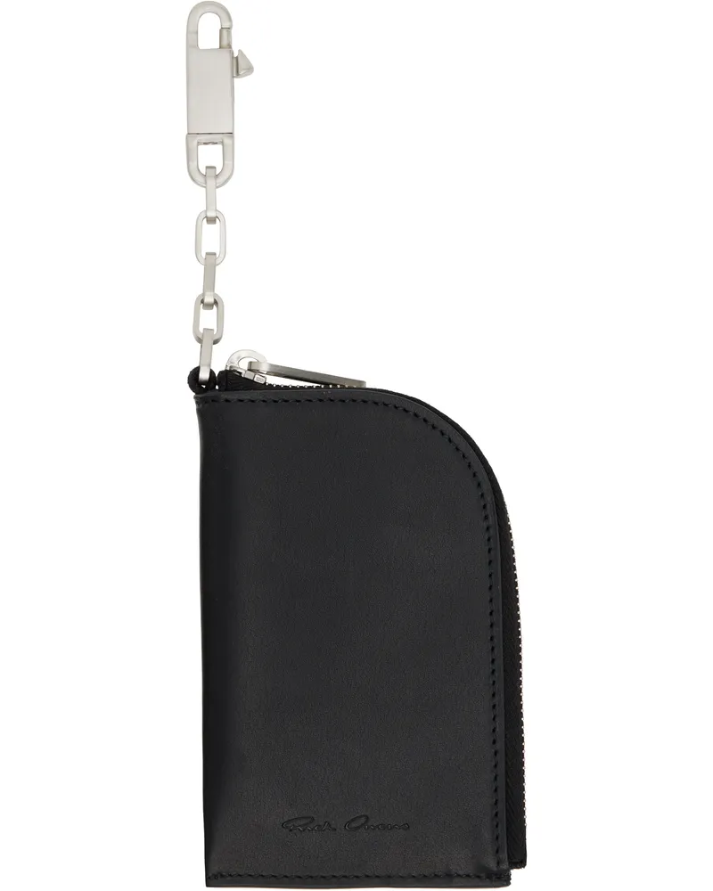 Rick Owens Black Concordians Hook Wallet 09