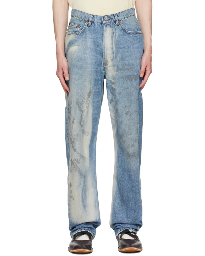 Magliano Blue Unregular Jeans 1