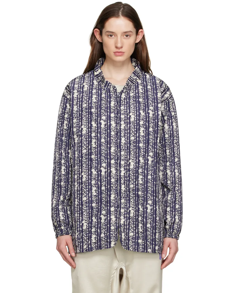 NEEDLES Navy Zip-Up Jacket A-dk.navy