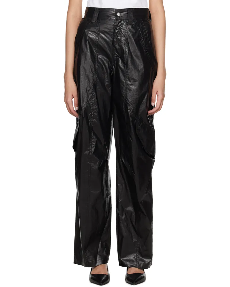 Isabel Marant Black Divina Cargo Pants 01bk