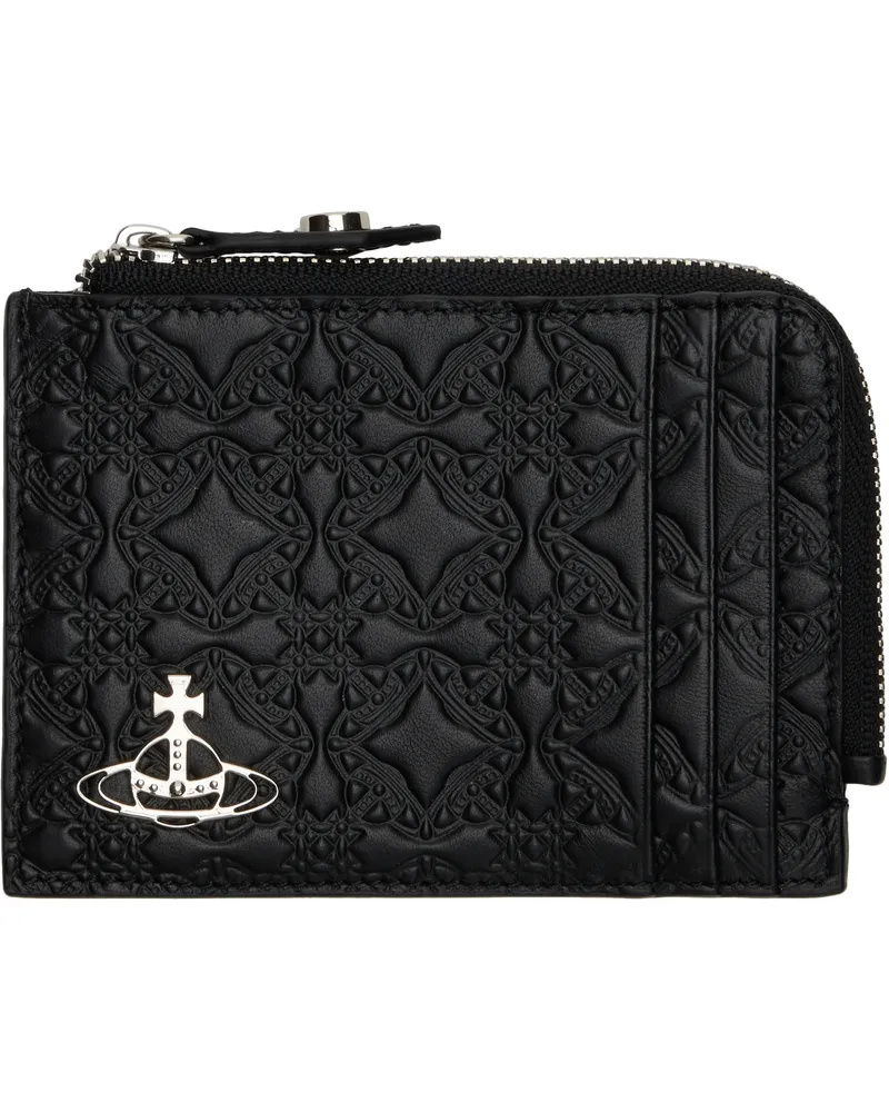 Vivienne Westwood Black Zip Card Holder Aw24-n403