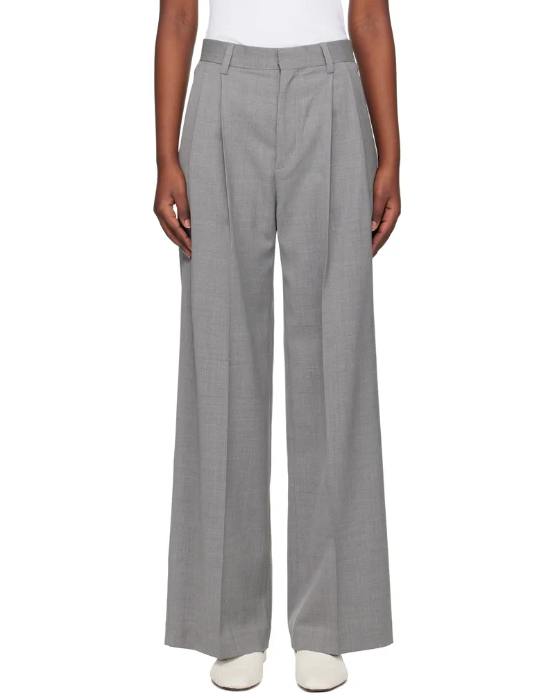Filippa K Gray Darcey Wool Trousers 2571