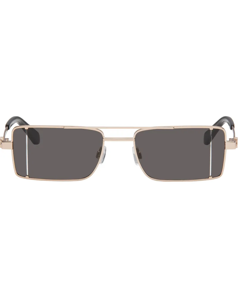 OFF-WHITE Gold Cortez Sunglasses Gold