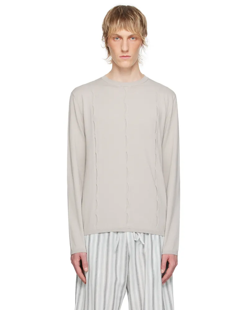 GIMAGUAS Gray Forat Sweater Grey
