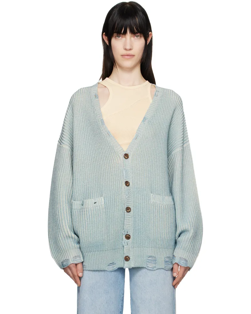 R13 Blue Oversized Cardigan Light