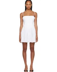 STAUD White Bella Minidress Wht