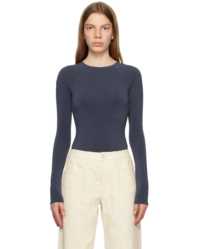 Jil Sander Gray Open Back Bodysuit 022