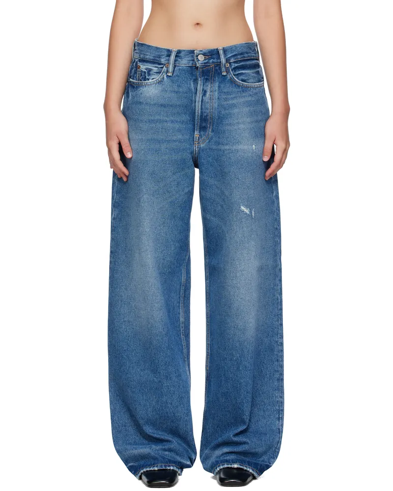 Acne Studios Blue Loose-Fit 1981 Jeans Auz