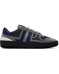 Lanvin Gray & Navy Clay Sneakers Anthracite