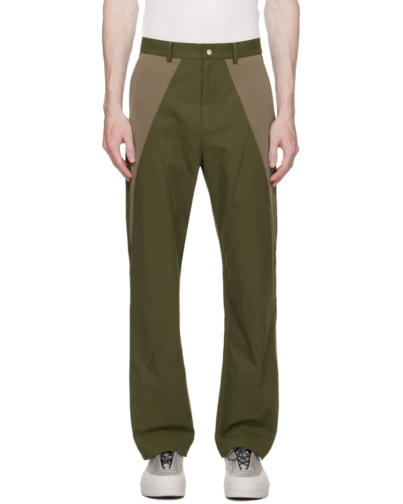 Uncertain Factor Green Trail Trousers Olive