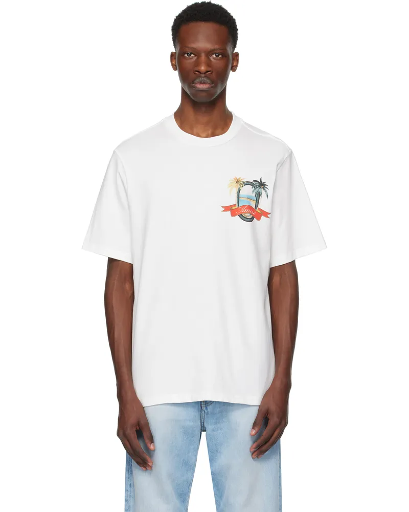 Amiri White 'AMIRI Paradise' T-shirt Ivory