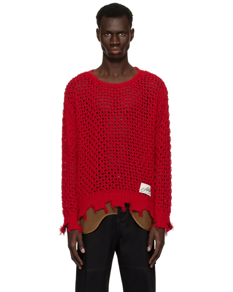 Andersson Bell Red Damaged Sweater Red