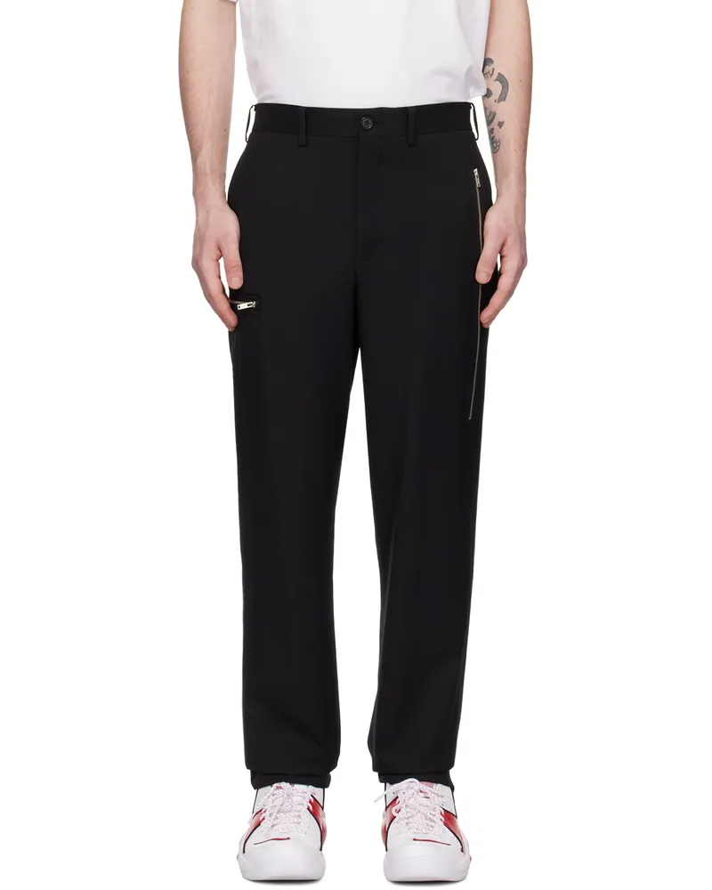 Undercover Black Zip Trousers Black
