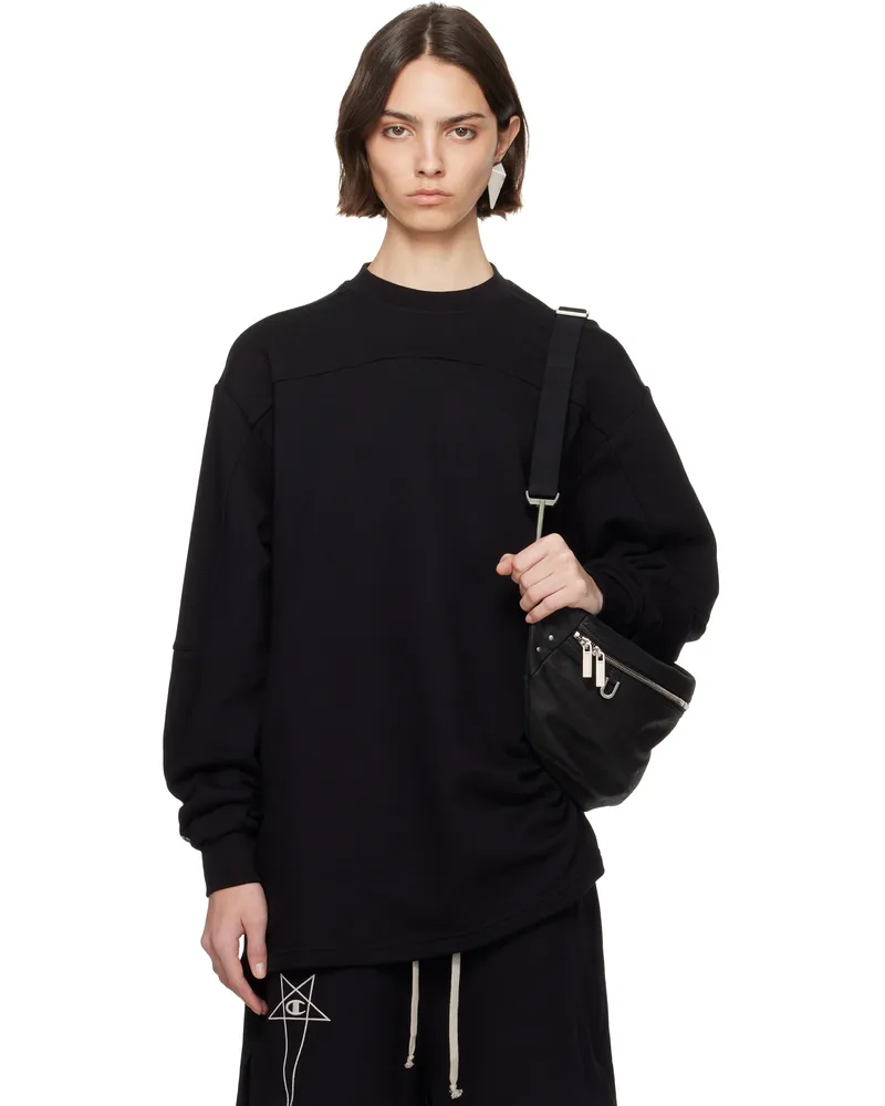 Rick Owens Black Champion Edition Girdered Sweatshirt 09