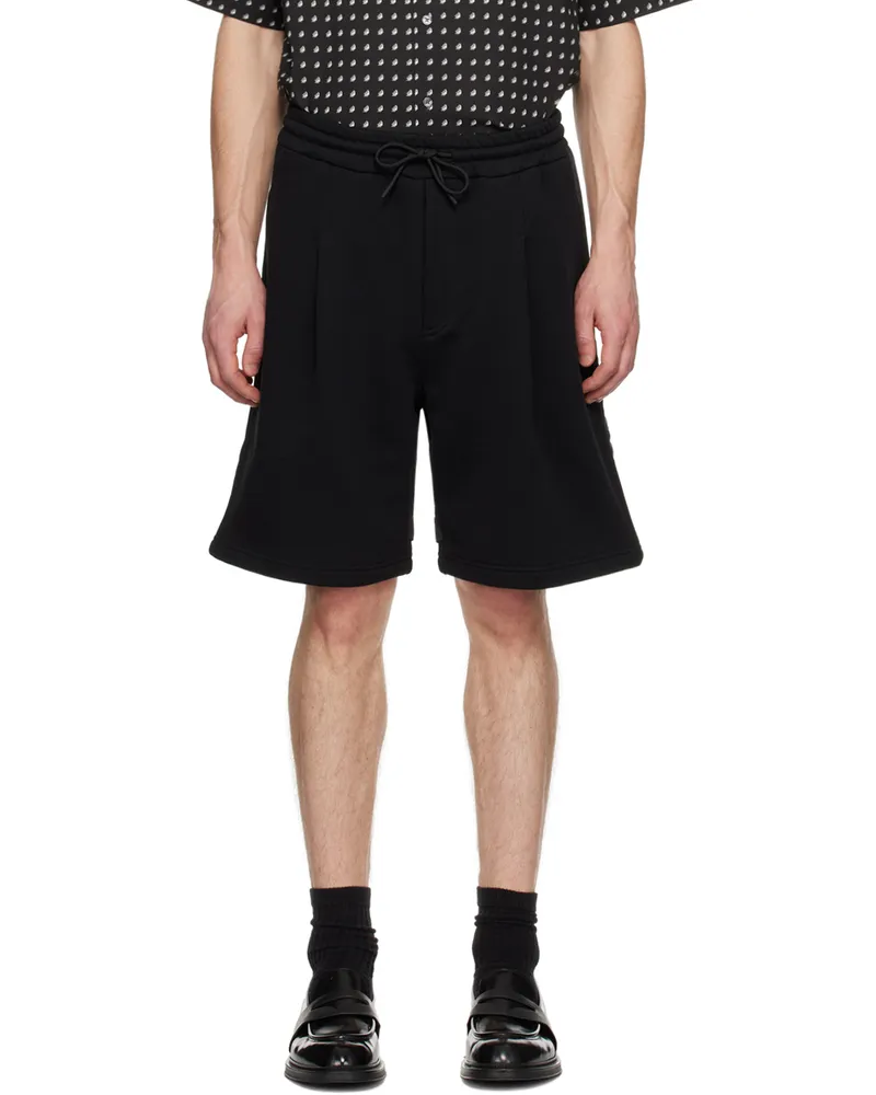 Emporio Armani Black Layered Shorts Black