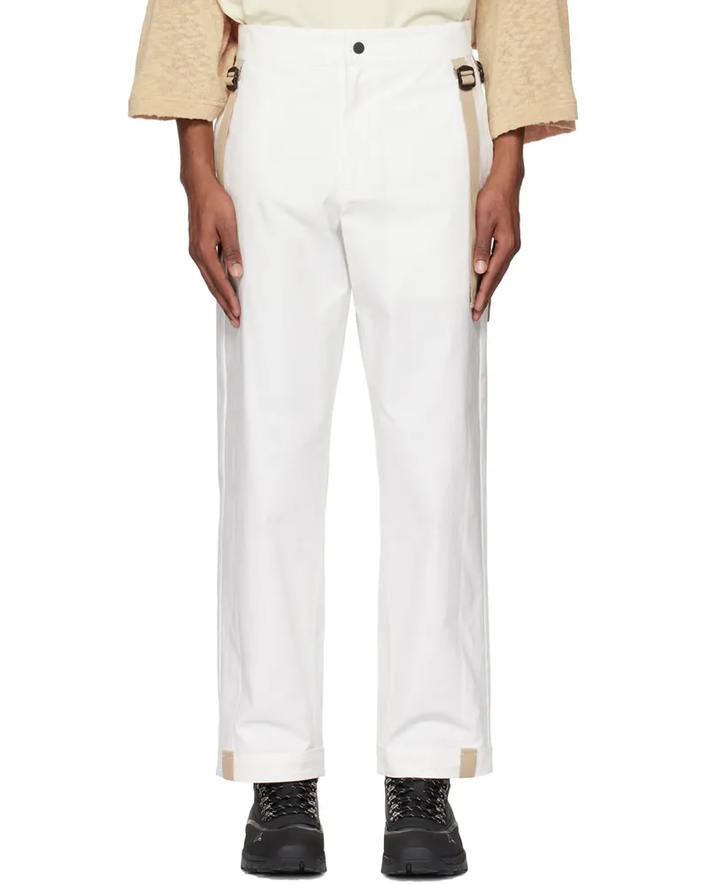 A. A. Spectrum White Blinders Trousers White