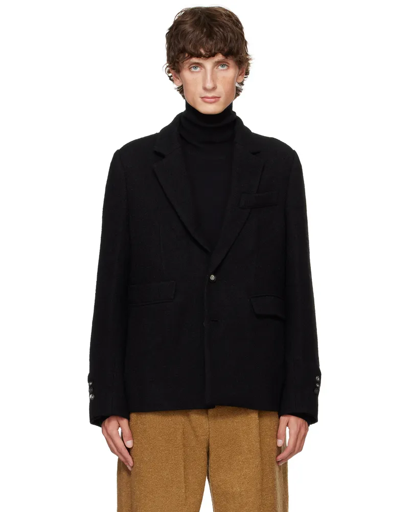 Adererror Black Tucked Blazer Noir