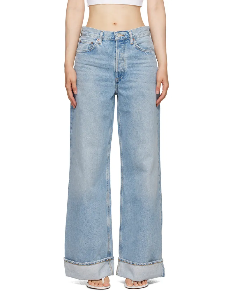 AGOLDE Blue Clara Jeans Signal