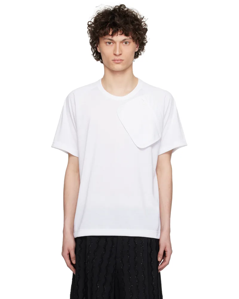 Comme des Garçons White Polyester Jersey T-shirt White