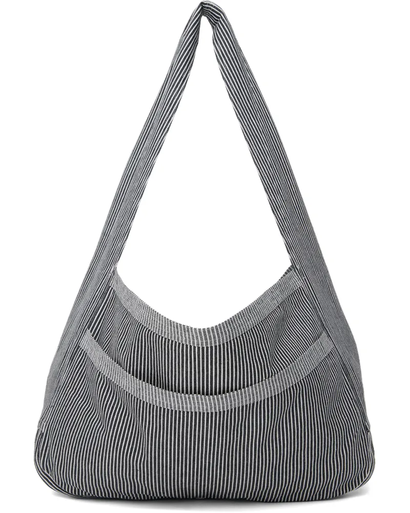 SC103 SSENSE Exclusive Blue & White Cocoon Sac Bag Railroad