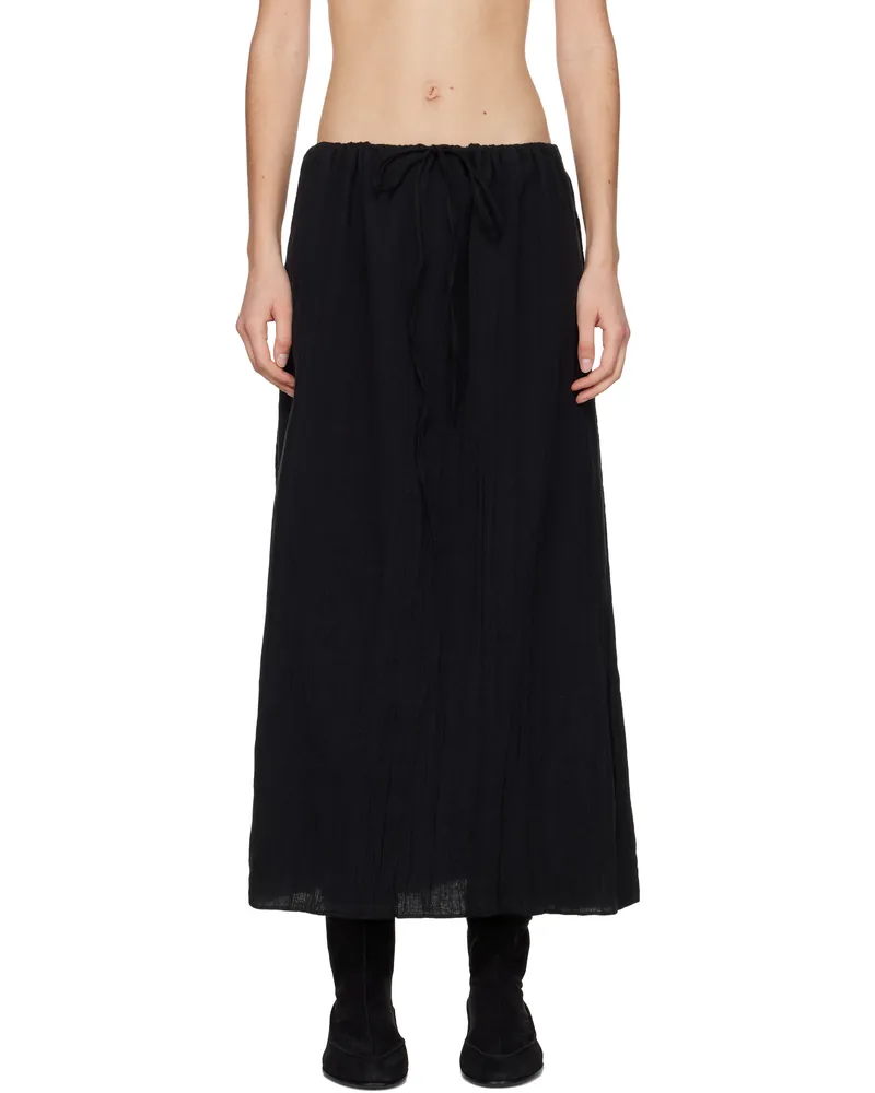 Baserange Black Max Maxi Skirt Black