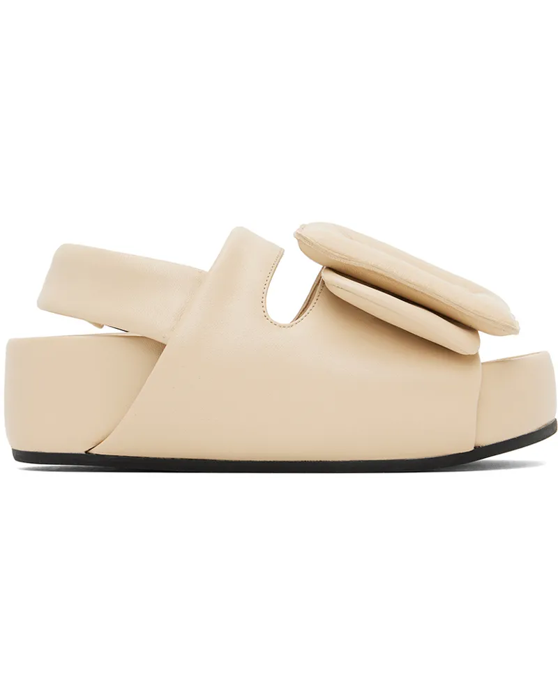 BOYY Beige Puffy Platform Sandal Ivory