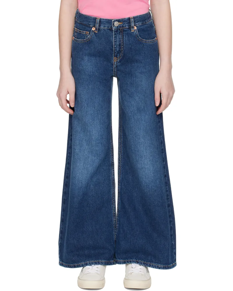 Maison Margiela Kids Blue 5-Pocket Jeans M601