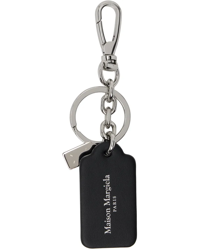 Maison Margiela Black Double Tag Keychain T8013
