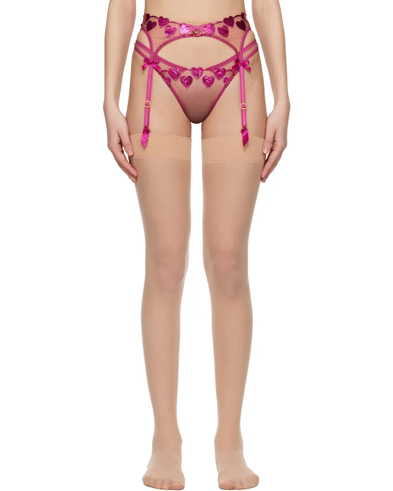 Agent Provocateur Pink Liliya Garter Belt 520520