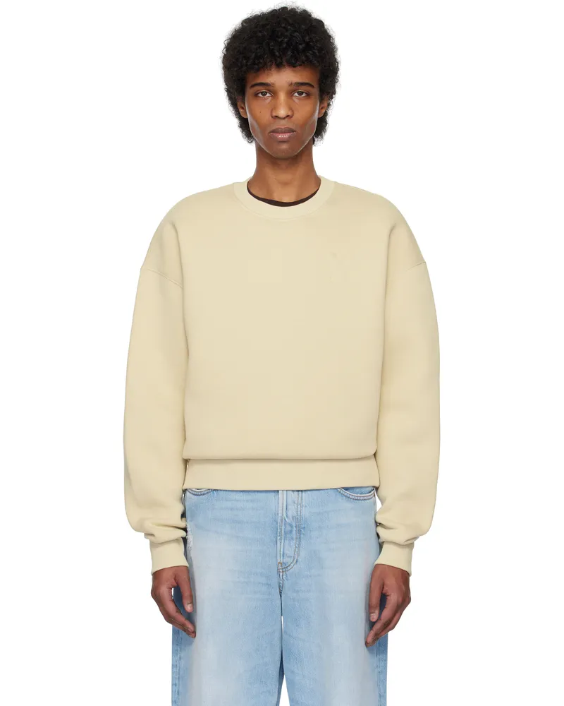 AMI Paris Beige Ami de Coeur Sweatshirt 725