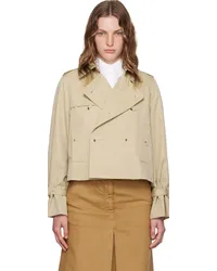 Kenzo Beige Paris Short Trench Coat Beige