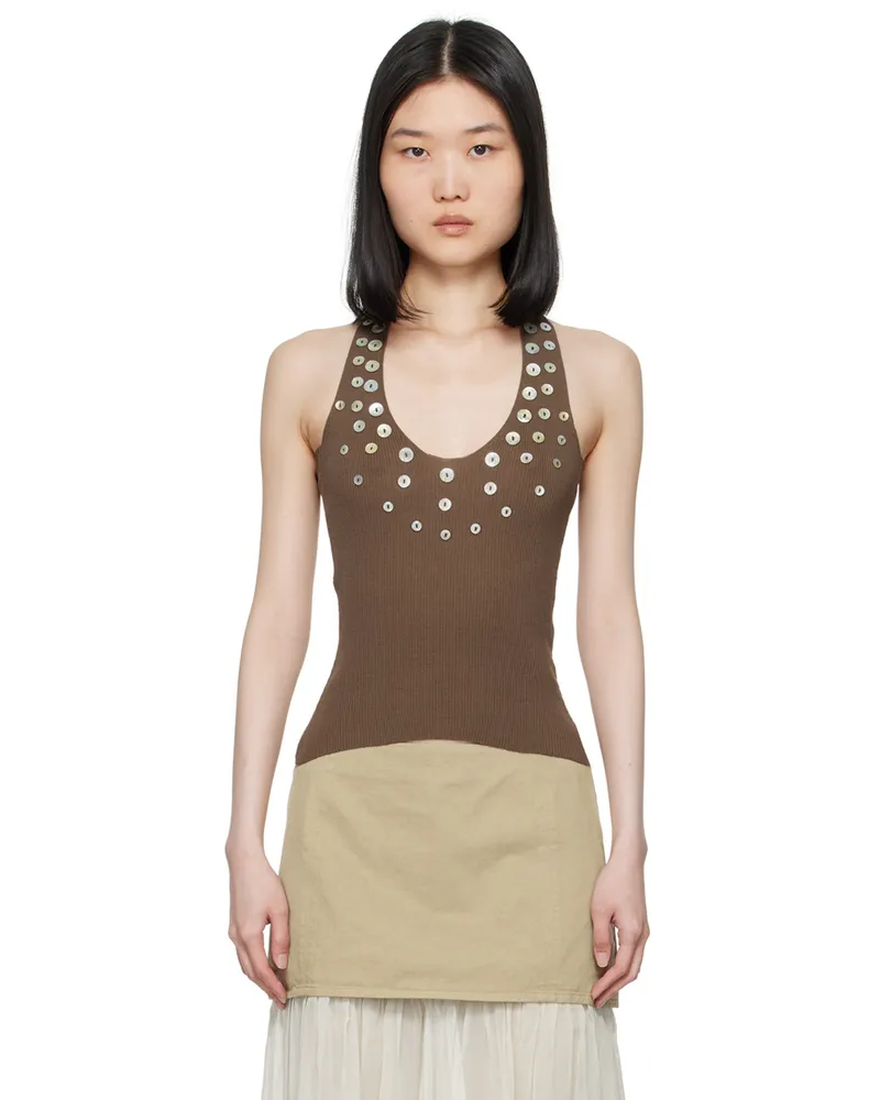 Paloma Wool Brown Nerium Tank Top Brown