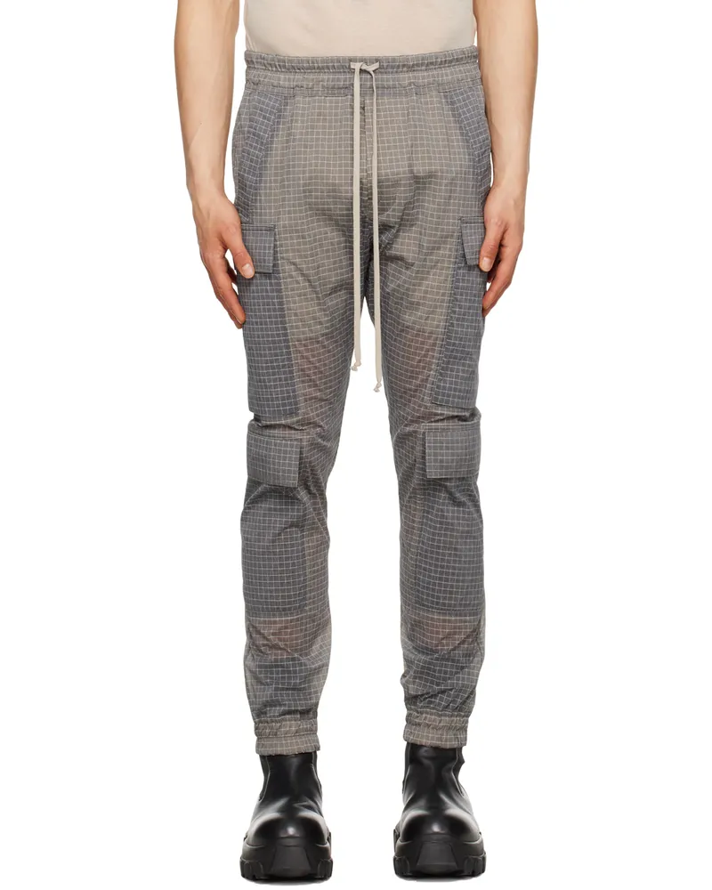Rick Owens Gray Mastodon Cargo Pants 34