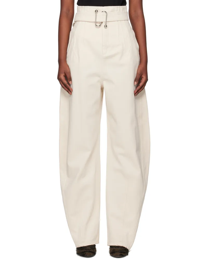 SPORTMAX Off-White Glauco Jeans Ecru
