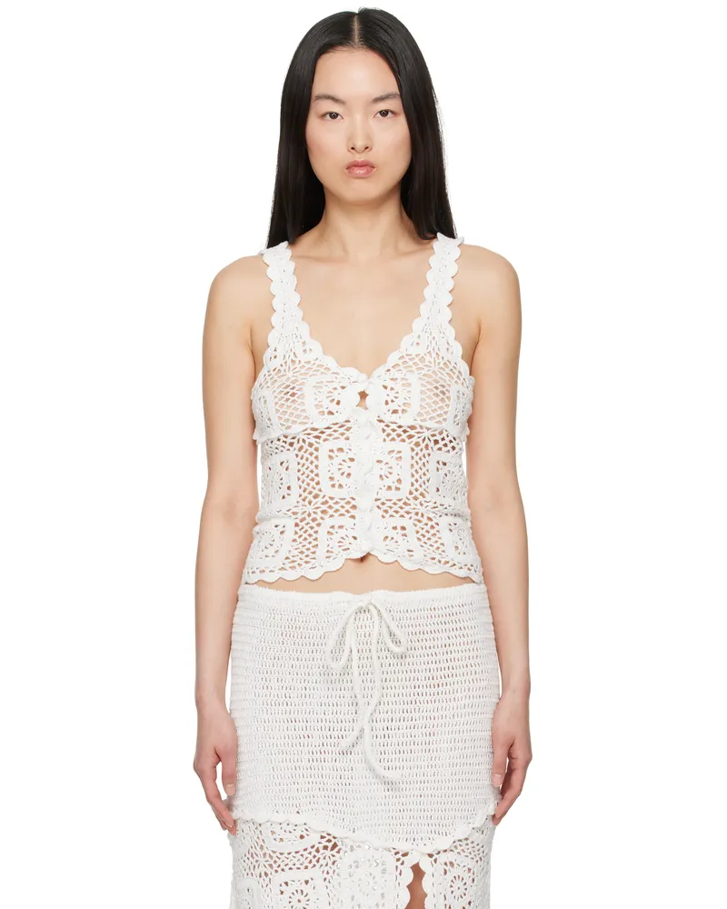 Holzweiler White Rosie Crochet Top 1000