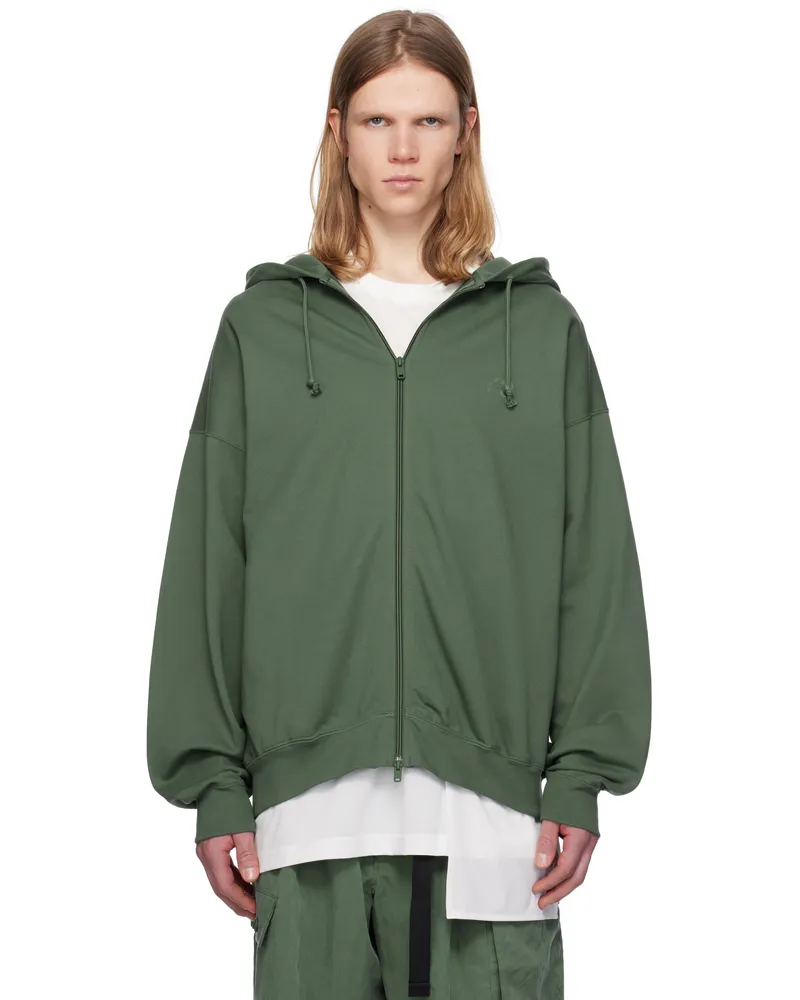 Y-3 Green FT Zip Hoodie